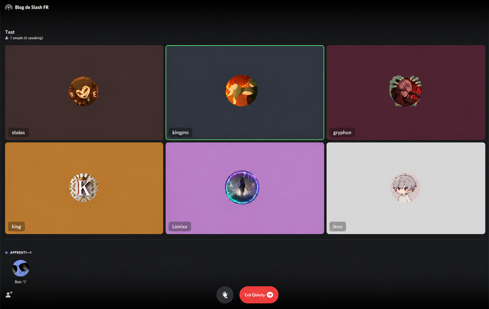 Session de cours vocal DevHub Community sur Discord — membres en direct un samedi soir